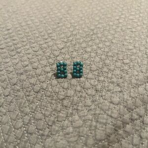 Elegant Turquoise Beaded Earrings